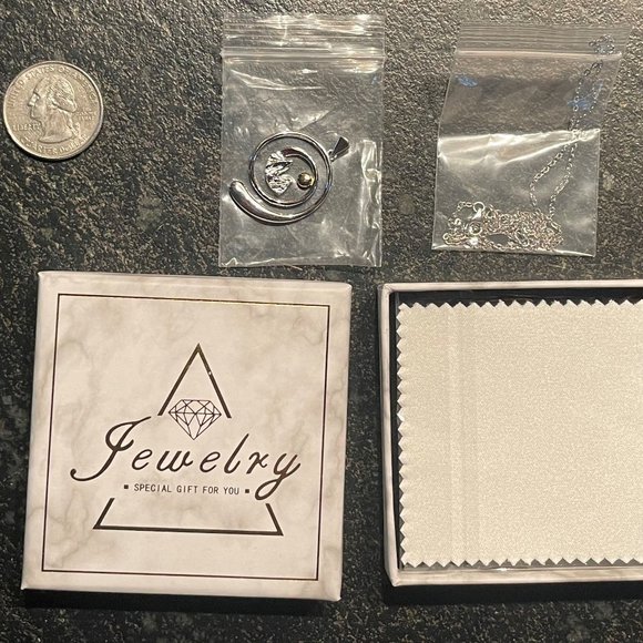 Mountain Moon Sterling Silver Ring Holder Necklace - Gender Neutral, NWOT - Picture 8 of 11